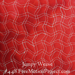 Free Motion Quilting Project Design Jumpy Weave